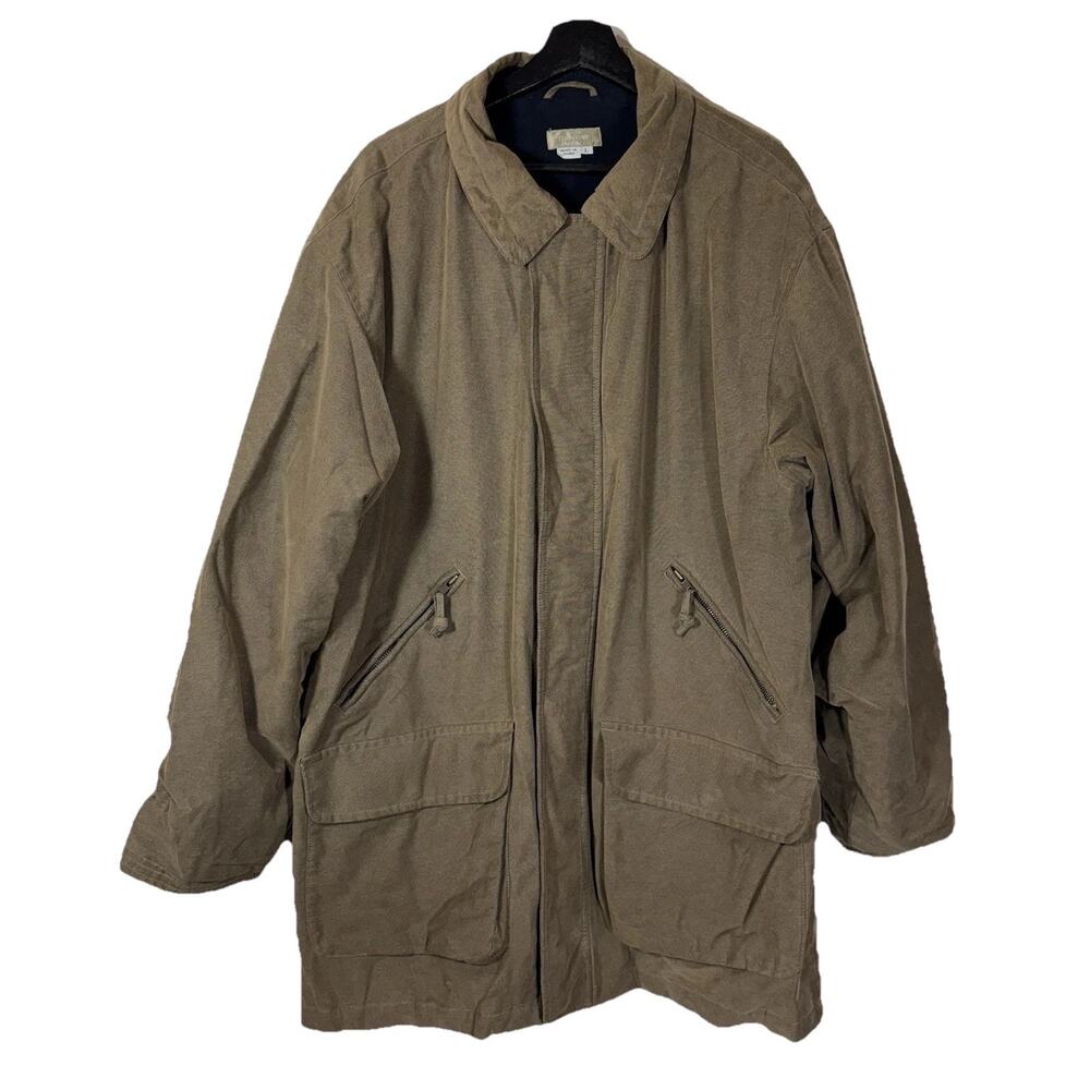 Men's Territory Ahead Chore Coat Barn Jacket Large Pocket Work Olive Green Brown